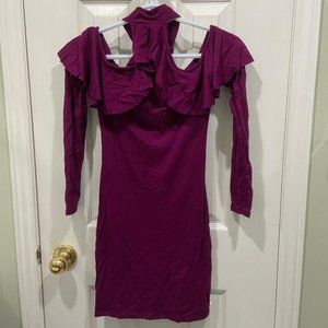 Plum Midi Dress
